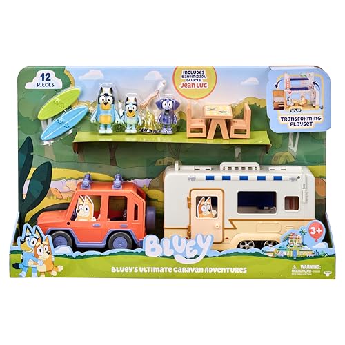 Bluey Ultimate Caravan Adventures Jeu de Caravane et Trois... - Jouets & Jeux Amazon France à 39.99€
