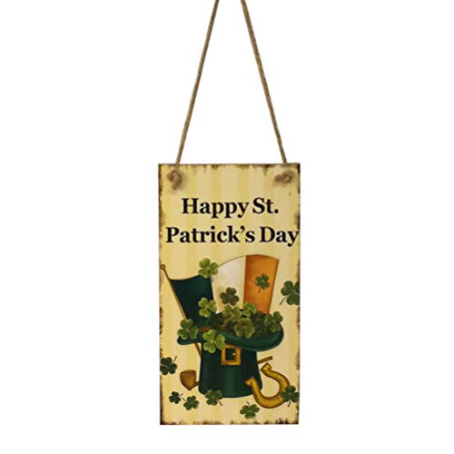 SOIMISS 1Pcs Shamrock Welcome Sign Wooden Hanging Board... - High-Tech & Électronique Amazon Royaume-Uni à 4.89€