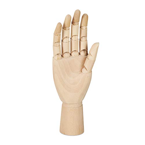 Relaxdays Wooden Hand, Right, HxWxD: 25 x 8 x 5 cm... - Amazon Royaume-Uni à 26.11€