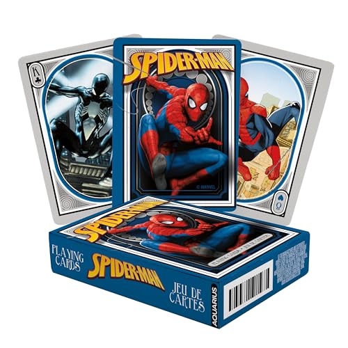 AQUARIUS Marvel Spider-Man Playing Cards - Spiderman Themed... - Jouets & Jeux en promo à 9.41€