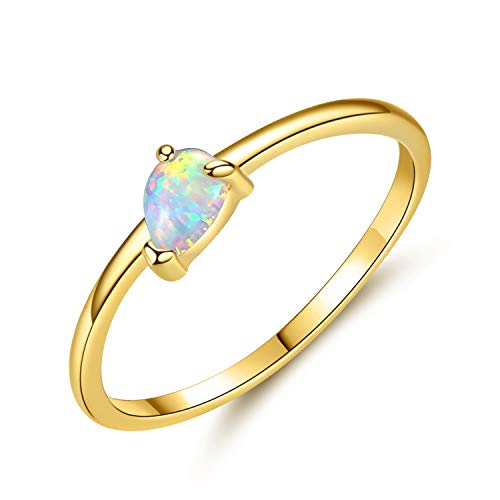 VIKI LYNN Anillo de plata de ley 925 con ópalo, joya para... - Vente Flash Amazon -71%