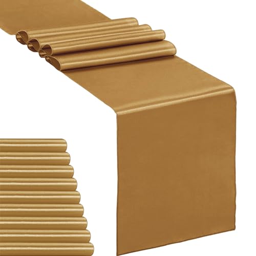 Confezione da 10 runner da tavola in raso color oro antico... - Auto & Moto Amazon Italie à 32.78€