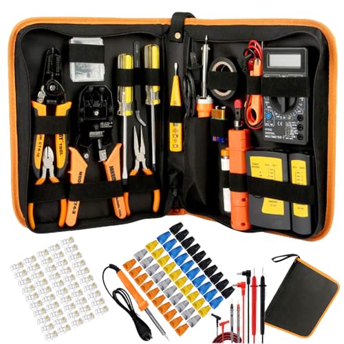 Leatbuy Kit d'outils à sertir CAT5 CAT6 RJ45 avec 50... - High-Tech & Électronique Amazon France à 60.01€