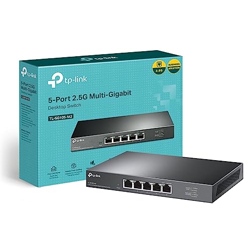 TP-Link TL-SG105-M2 Unmanaged 5-Port 2.5G Multi-Gigabit... - High-Tech & Électronique Amazon Royaume-Uni à 39.99€