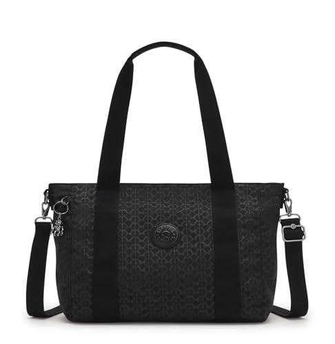 Kipling ASSENI S Small tote, Totes, Signature Emb (Black)... - Amazon UK à 45.24€
