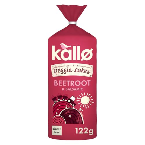 Kallo Beetroot & Balsamic Veggie Cakes, Lentil & Pea Puffed... - Jardin & Extérieur en promo à 1.50€