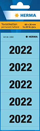 HERMA Year Number Stickers 2022 for Folders, 100 Labels, 60... - Maison & Cuisine Amazon Royaume-Uni à 3.41€