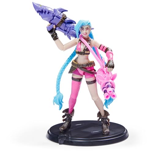 League of Legends, Official 4-Inch Jinx Collectible Figure... - Jouets & Jeux Amazon Royaume-Uni à 19.19€