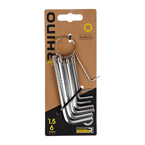Rhino - Chiavi a brugola - Set di 8 chiavi esagonali, set... - Home & Kitchen Amazon Italy à 9.61€