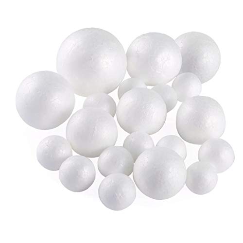 Polystyrène boules blanches Craft mousse Décor ronde Art... - Loisirs Créatifs en promo à 6.09€