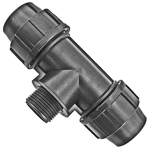 PP Fitting T-Stück mit Außengewinde Verschraubung... - Amazon Allemagne à 1.47€