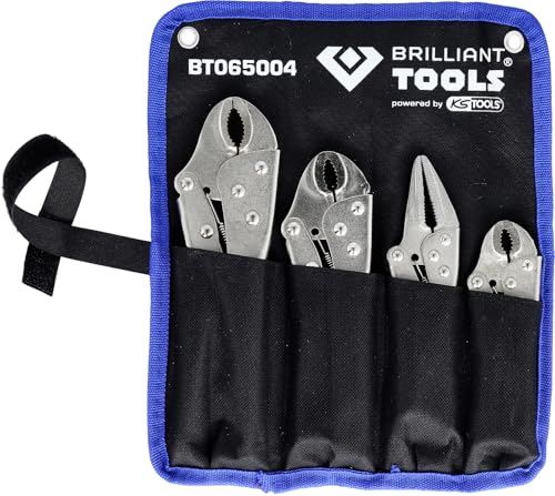BRILLIANT TOOLS BT065004 Locking Pliers Set 4-Piece... - Home & Kitchen Amazon UK à 10.66€