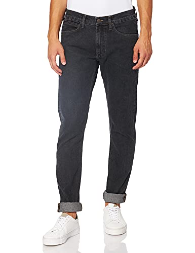Lee LUKE I Pantalones para Hombre, BLACK RINSE BLACK, 27/32... - Bon plan à 26.55€
