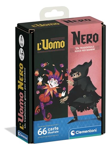 Clementoni - L'Uomo Nero Versione Tascabile, Mazzo di 66... - Jouets & Jeux en promo à 4.13€