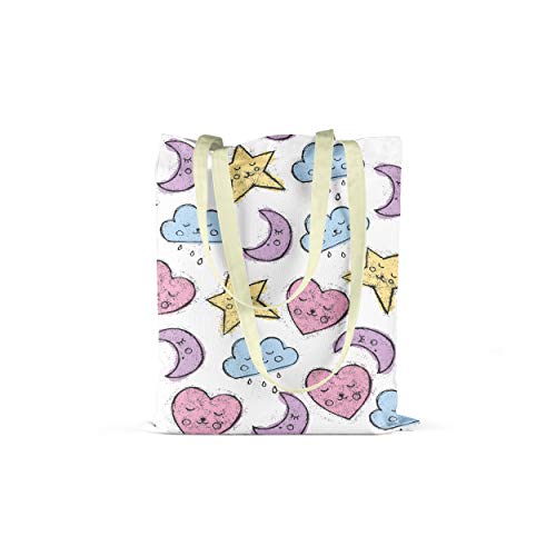 Le Jardin du Lin Bedruckte Einkaufstasche, Tasche, Faltbar... - Maison & Cuisine Amazon Allemagne à 4.40€