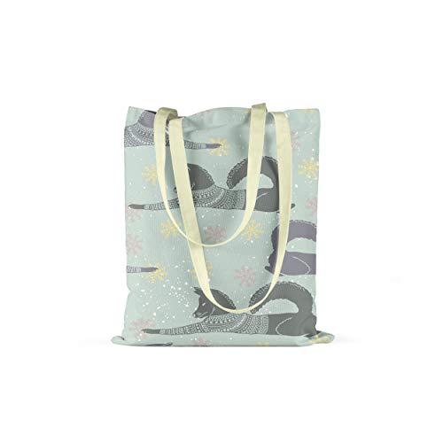 Le Jardin du Lin Bedruckte Einkaufstasche, Tasche, Faltbar... - Maison & Cuisine Amazon Allemagne à 5.61€