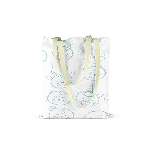 Le Jardin du Lin Bedruckte Einkaufstasche, Tasche, Faltbar... - Maison & Cuisine Amazon Allemagne à 5.61€