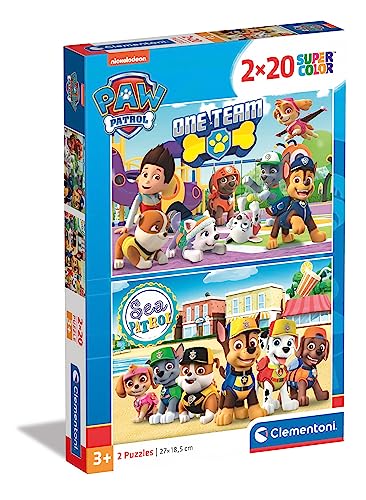 Clementoni - 24779 - Supercolor Puzzle - Paw Patrol - 2x20... - Jouets & Jeux Amazon Italie à 7.00€