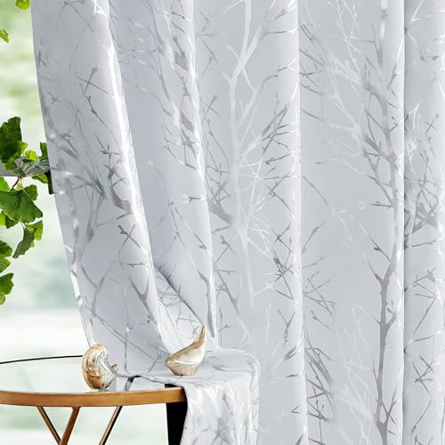 FMFUNCTEX 100% Verdunkelungsvorhänge, silberfarben... - Home & Kitchen Amazon Germany à 26.59€