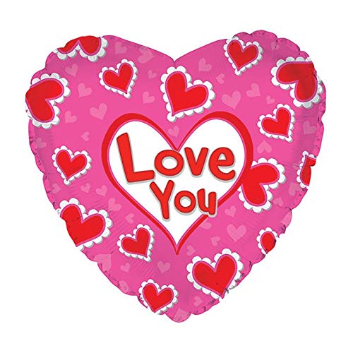 18" Love You Heart Ruffles Cti Balloons - Sports & Fitness Amazon Royaume-Uni à 1.74€