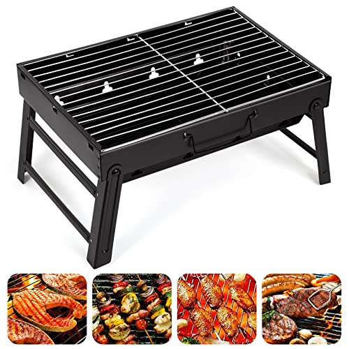 AGM Charcoal Barbecue, Portable Foldable BBQ Grill, Table... - Réduction -75% à 15.29€