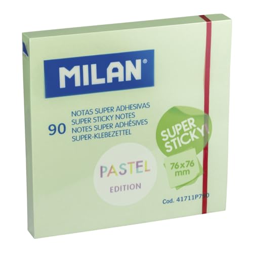 Blocco 90 fogli super adesivi verde pastello 76 x 76 mm... - Amazon Italy à 5.80€