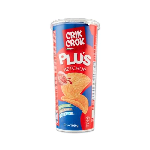 1 x TUBO PATATINE CRIK CROK KETCHIP PLUS 100 GR SENZA... - Épicerie en promo à 2.47€
