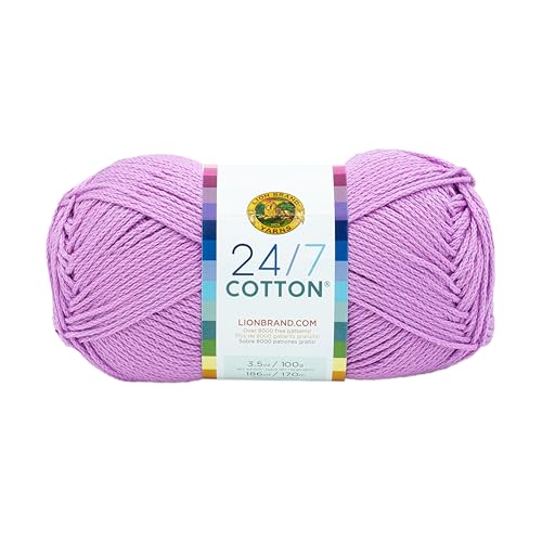 (1 Skein) 24/7 Cotton® Yarn, Orchid - Loisirs Créatifs Amazon Royaume-Uni à 13.30€