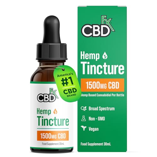 CBDfx 1500mg CBD High Strength CBD Oil, Improved Purity... - Auto & Moto Amazon Royaume-Uni à 12.49€