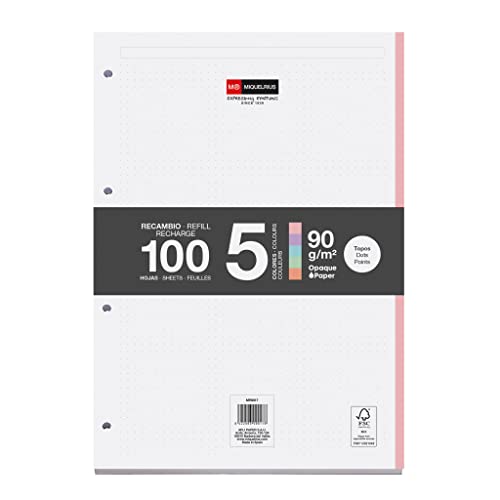 Miquelrius Blocco di ricarica per fogli sciolti, 5 strisce... - Auto & Moto en promo à 5.25€