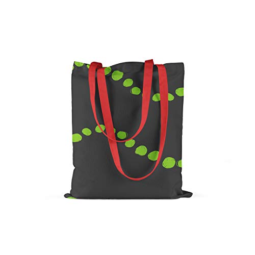 Le Jardin du Lin Bedruckte Einkaufstasche mit Roten Langen... - Maison & Cuisine Amazon Allemagne à 5.61€