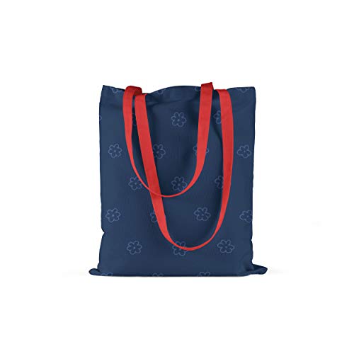 Le Jardin du Lin Bedruckte Einkaufstasche mit Roten Langen... - Maison & Cuisine Amazon Allemagne à 5.61€