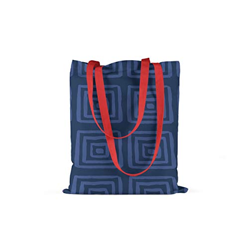Le Jardin du Lin Bedruckte Einkaufstasche mit Roten Langen... - Maison & Cuisine Amazon Allemagne à 5.61€