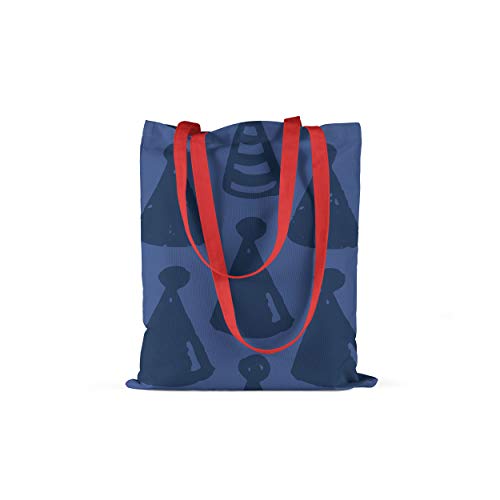 Le Jardin du Lin Bedruckte Einkaufstasche mit Roten Langen... - Maison & Cuisine Amazon Allemagne à 5.61€