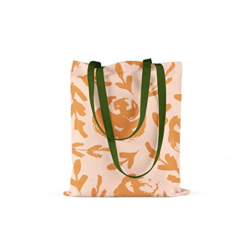 Le Jardin du Lin Bedruckte Einkaufstasche mit Grünen Langen... - Maison & Cuisine Amazon Allemagne à 5.61€