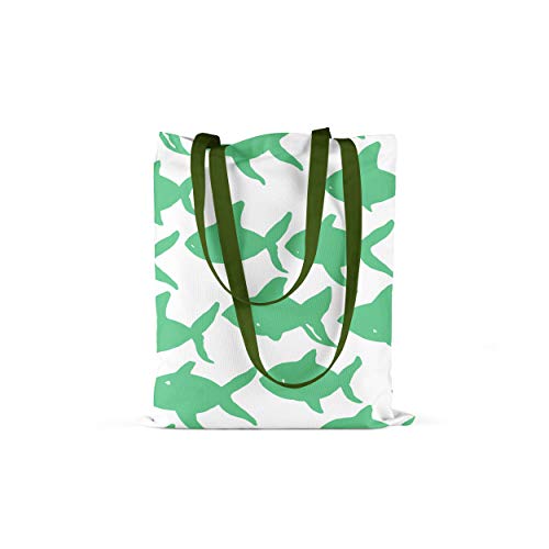 Le Jardin du Lin Bedruckte Einkaufstasche mit Grünen Langen... - Maison & Cuisine Amazon Allemagne à 5.61€