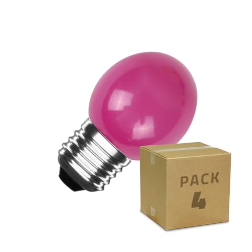 LEDKIA LIGHTING Pack 4 Ampoules LED E27 3W 300 lm G45 Rose... - Maison & Cuisine Amazon France à 2.45€