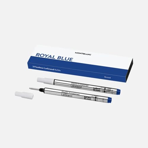 Montblanc LeGrand Wide Fineliner Recambios, Azul Real - Bon plan à 15.50€