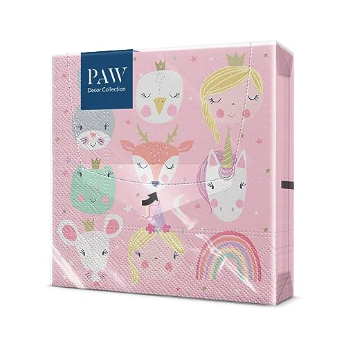 PAW - Tovaglioli di Carta Colorati (33 x 33 cm) I 20 Pezzi... - Toys & Games Amazon Italy à 3.89€
