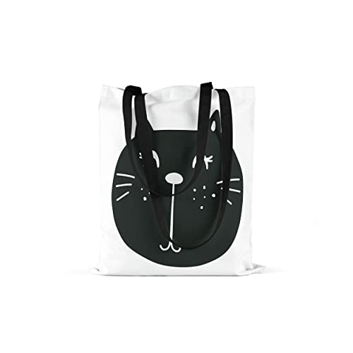 Le Jardin du Lin Bedruckte Einkaufstasche mit Zwei Schwarz... - Maison & Cuisine en promo à 4.77€