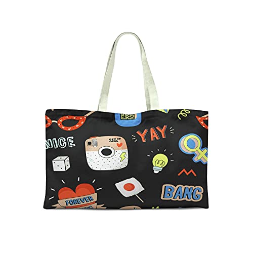 Le Jardin du Lin Bedruckte Einkaufstasche, Wiederverwendbare... - Home & Kitchen Amazon Germany à 5.01€