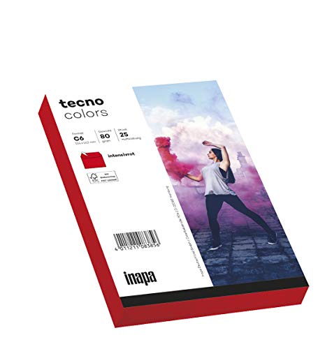 inapa Tecno Colours Envelopes DIN C6 (114 x 162) 80 g... - Fournitures Bureau Amazon Royaume-Uni à 9.05€