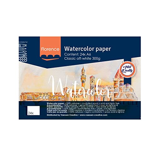 Florence Aquarellpapier Feine Textur - Zeichenblock für... - Amazon Allemagne à 7.77€