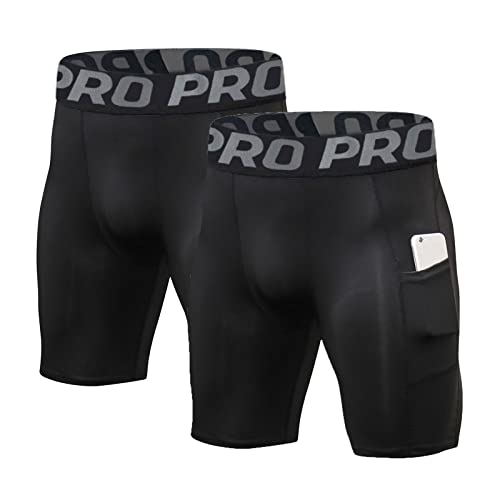 LANBAOSI 2-3 Piezas Pantalones Cortos de Compresión Hombre... - Sports & Fitness Amazon Espagne à 9.99€