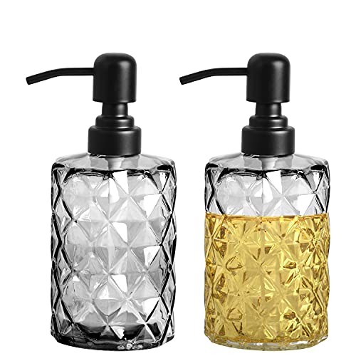 2 Pack Glass Soap Dispenser Bottle with 304 Stainless Steel... - Beauté & Parfums Amazon Royaume-Uni à 7.50€
