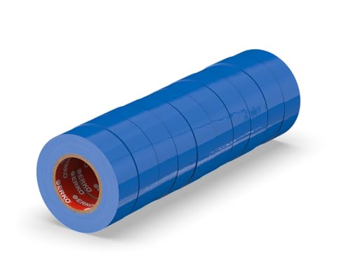ERKO Nastro Isolante elettrico blu 15 mm x 10 m 10 Pezzi... - Auto & Moto Amazon Italie à 24.40€