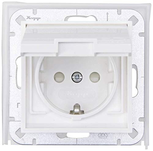 Kopp Prise avec contact de protection blanche 954029009 1... - Fournitures Bureau Amazon France à 12.39€