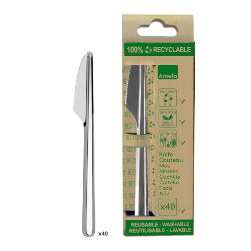 Amefa Leaves Scatola 40 coltelli riciclabili, Acciaio... - Pet Supplies Amazon Italy à 8.50€
