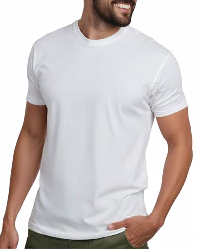INTO The Am Camiseta de Manga Corta para Hombre, Cuello... - Amazon Espagne à 12.01€