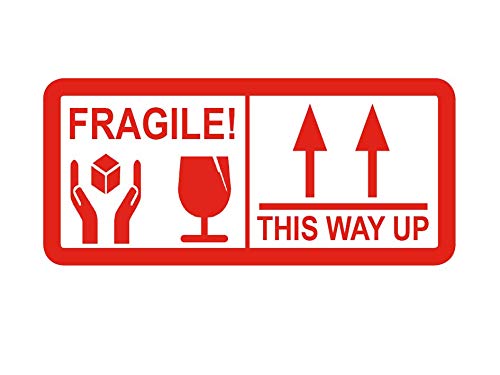 Fragile/This Way UP - Small Packing Sticky Labels/Stickers... - Maison & Cuisine Amazon Royaume-Uni à 1.69€